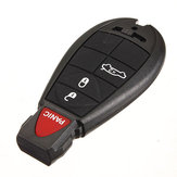 Chave de 4 botões remoto Lâmina sem cortes de entrada sem chave para Dodge Chrysler